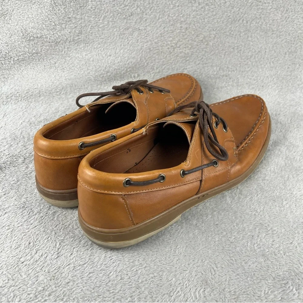Allen Edmonds Eastport Boat Shoes Leather Mens Size 12 D Brown Loafers Deck